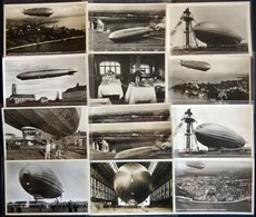 1928/39, Zeppelin- Bzw. Luftschiffwerft Besucherstempel Auf 13 Fast Nur Verschiedenen Ansichtskarten, 4 Davon Befördert, - Sonstige & Ohne Zuordnung