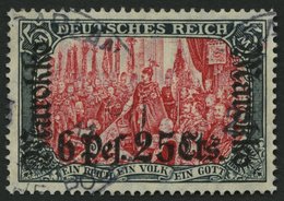 DP IN MAROKKO 58IAa O, 1911, 6 P. 25 C. Auf 5 M., Friedensdruck, Pracht, Signiert, Mi. 420.- - Deutsche Post In Marokko