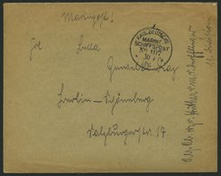 MSP VON 1914 - 1918 107 (Schlachtkreuzer DERFFLINGER), 30.9.1916, Feldpostbrief Von Bord Der Derfflinger, Pracht - Marittimi