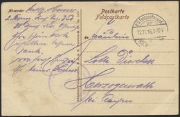 LETTLAND 768 BRIEF, K.D. FELDPOSTEXPED. DER 88. INFANTERIE-DIV. A, 12.11.16, Auf Ansichtskarte (Grüße An Die Heimat) Nac - Lettland