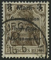 MARIENWERDER 24BIIa O, 1920, 3 M. Auf 3 Pf. Braun, Type BIIa, Pracht, Gepr. Dr. Klein, Mi. 90.- - Autres & Non Classés