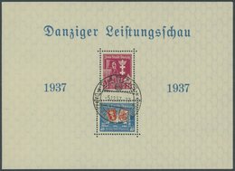 FREIE STADT DANZIG Bl. 3 O, 1937, Block Leistungsschau, Sonderstempel, Pracht, Gepr. Gruber, Mi. 110.- - Sonstige & Ohne Zuordnung