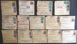 BÖHMEN UND MÄHREN 1944, 14 Meist Verschiedene Paketkarten, Etwas Unterschiedlich - Sonstige & Ohne Zuordnung