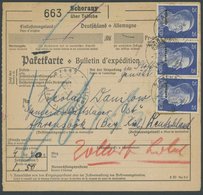 OSTLAND 13 BRIEF, 1944, 25 Pf. Dunkelviolettultramarin, 5x Auf Paketkarte Von SCHORANY An Das Gemeinschaftslager (Ost) A - Occupazione 1938 – 45