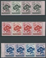 SERBIEN 55-57AIII,IV **, 1941, 1 - 4 D. Kriegsgefangene, Je In Viererkombination Mit Nr. II Und AI, Postfrisch, Pracht - Besetzungen 1938-45