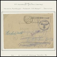 1940/5, WAFFEN SS SANITÄTSWESEN, LAZARETTE: 9 Verschiedene Feldpostbelege Aus Lazaretten U.a. Der Reichsführer SS/SS Laz - Besetzungen 1938-45