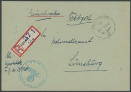 1943, FRUNDSBERG - 10. SS Panzerdivision, FP-Einschreibbrief Der FP-Nr. 25920, Pracht -> Automatically Generated Transla - Ocupación 1938 – 45