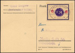 FREDERSDORF Sp 171FI BRIEF, 1945, 6 Pf., Rahmengröße 43x31.5 Mm, Große Wertziffern, Mit Abart Wertziffern Seitlich, Auf  - Private & Local Mails
