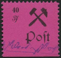 GROSSRÄSCHEN 27IV **, 1945, 40 Pf. Schwarz Auf Lila, Type IV, Pracht, Mi. 200.- - Andere & Zonder Classificatie