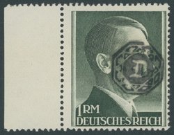 LÖBAU 22B **, 1945, 1 M. Schwarzgrün, Gezähnt K 14, Postfrisch, Pracht, Gepr. Kunz, Mi. 60.- - Sonstige & Ohne Zuordnung