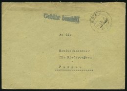 ALL. BES. GEBÜHR BEZAHLT AHAM, 26.4.46, L1 Gebühr Bezahlt, Brief Feinst - Other & Unclassified