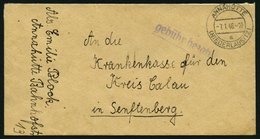 ALL. BES. GEBÜHR BEZAHLT ANNAHÜTTE A (NIEDERLAUSITZ), 7.1.46, Violetter Unterstrichener L1 Gebühr Bezahlt, Prachtbrief - Sonstige & Ohne Zuordnung