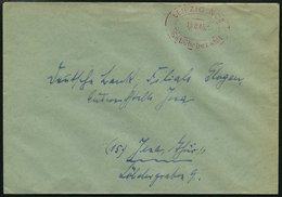 ALL. BES. GEBÜHR BEZAHLT LEIPZIG N22 Gebühr Bezahlt, 13.8.45, Roter Ellipsenstempel Mit Stegfragment, Prachtbrief - Sonstige & Ohne Zuordnung