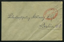 ALL. BES. GEBÜHR BEZAHLT LICHENFELS Gebühr Bezahlt, 1.3.46, Roter Ellipsenstempel Ohne Steg, Auf Brief, Feinst - Autres & Non Classés