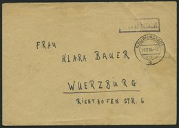 ALL. BES. GEBÜHR BEZAHLT MELLRICHSTADT, 14.12.45, Handschriftlich 16.12. Vermerkt, R1 Gebühr Bezahlt, Brief Feinst - Sonstige & Ohne Zuordnung