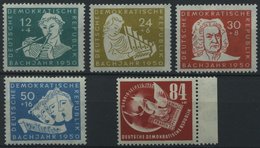 DDR 256-60 **, 1950, Bach Und DEBRIA, Pracht, Mi. 95.- - Autres & Non Classés