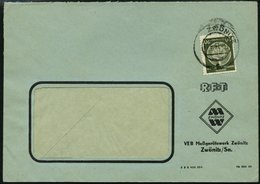 DIENSTMARKEN A D 32IXI BRIEF, 1956, 20 Pf. Schwarzgelboliv, Faserpapier, Type I, Wz. XI, Einzelfrankatur Auf Fensterumsc - Other & Unclassified