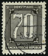 DIENSTMARKEN B D 5XI O, 1956, 70 Pf. Schwärzlichgrau, Stempel SUHL, üblich Gezähnt Pracht, Gepr. Jahn, Mi. 150.- - Other & Unclassified