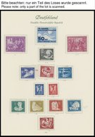 SAMMLUNGEN *, Fast Nur Ungebrauchte Sammlung DDR Bis 1959 Mit Einigen Guten Ersten Ausgaben, Fast Nur Prachterhaltung - Collezioni