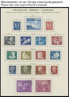 SAMMLUNGEN *,o , Sammlung DDR Bis 1956 Mit Einigen Guten Ersten Ausgaben, Prachterhaltung - Collections