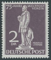 BERLIN 41V *, 1949, 2 M. Stephan Mit Abart Weißer Fleck Unter Der Rechten Hand Neben Dem Tuch, Falzreste, Pracht - Autres & Non Classés