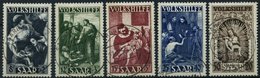 SAARLAND 267-71 O, 1949, Volkshilfe, Prachtsatz, Fotoattest Geigle, Mi. 650.- - Otros & Sin Clasificación