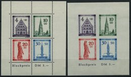 BADEN Bl. 1A/B **, 1949, Blockpaar Freiburg, Pracht, Mi. 150.- - Sonstige & Ohne Zuordnung