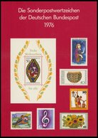 JAHRESZUSAMMENSTELLUNGEN J 4 **, 1976, Jahreszusammenstellung, Postfrisch, Pracht, Mi. 80.- - Autres & Non Classés