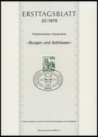 ERSTTAGSBLÄTTER 956-99 BrfStk, 1978, Kompletter Jahrgang, ETB 1 - 22/78, Pracht - Autres & Non Classés