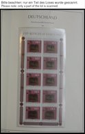 SAMMLUNGEN **, In Den Hauptnummern Komplette Postfrische Sammlung Bundesrepublik Von 1980-89 Auf Leuchtturm Falzlosseite - Usados