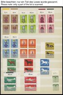 SAMMLUNGEN **,o , Gestempelte Sammlung Bundesrepublik Von 1951-75, Dazu Wohl Komplette Postfrische Sammlung Von 1962-71, - Oblitérés