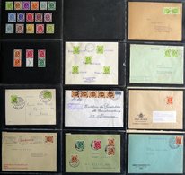 LOTS Sammlung Von 69 Meist Verschiedenen Belegen Posthorn (ohne Paketkarten), Dabei 70, 80 Und 90 Pf. Je Als Einzelfrank - Otros & Sin Clasificación