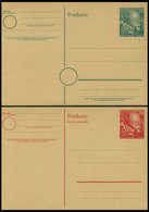 GANZSACHEN PSo 1/2 BRIEF, 1949, Bundestag, Ungebraucht, 2 Prachtkarten, Mi. 56.- - Collections