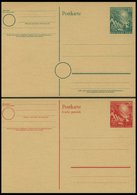 GANZSACHEN PSo 1/2 BRIEF, 1949, Bundestag, Ungebraucht, 2 Prachtkarten, Mi. 56.- - Sammlungen