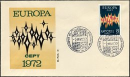 SPANISCHE-POST 71 BRIEF, 1972, 8 Pta. Europa Auf FDC, Pracht, Mi. 80.- - Briefe U. Dokumente