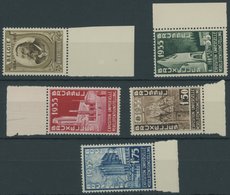 BELGIEN 377-81 **, 1934, Benoit Und Weltausstellung, Postfrisch, 2 Prachtsätze, Mi. 77.- - 1849 Hombreras