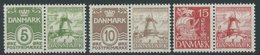 ZUSAMMENDRUCKE W 5-7 **, 1937, Hanssen-Fond, 3 Postfrische Prachtwerte - Sonstige & Ohne Zuordnung
