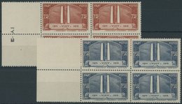 FRANKREICH 322/3 VB **, 1936, Denkmal Bei Vimy In Randviererblocks, Pracht, Mi. 144.- - Andere & Zonder Classificatie