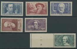 FRANKREICH 416-21 **, 1938, Geistesarbeiter, Postfrischer Prachtsatz, Mi. 70.- - Otros & Sin Clasificación