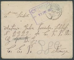 FRANKREICH FELDPOST 1917, Feldpostbrief Des Portugisischen Expeditonscorps In Frankreich, Mit Zensur-, C.E.P.-Feldpost-, - War Stamps