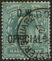 DIENSTMARKEN D 69 O, 1902, 1/2 P. O.W., Etwas Fleckig Sonst Pracht, Mi. 130.- - Oficiales