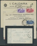 1941/5, 50 C. - 1.25 L. Waffenbrüderschaft Auf 2 Firmen-Zensurbriefen Und Trauerbrief Mit Deutscher FP-Nr. L 12870, LGPA - Oblitérés