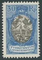 LIECHTENSTEIN 64 **, 1925, 30 Rp. Kirche In Bendern, Postfrisch, Pracht, Mi. 70.- - Sonstige & Ohne Zuordnung