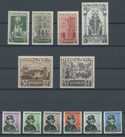 LUXEMBURG 309-20 **, 1938, Heiliger Willibrord Und Kinderhilfe, Postfrisch, 2 Prachtsätze, Mi. 90.- - 1859-1880 Stemmi