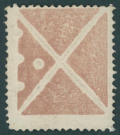 ÖSTERREICH BIS 1867 15II *, Kleines Andreaskreuz In Braun Mit 4 Plattenzeichen Links, Falzreste, Feinst - Gebraucht
