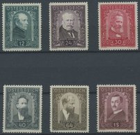 ÖSTERREICH 1918-1938 545-50 **, 1932, Maler, Postfrischer Prachtsatz, Mi. 300.- - Autres & Non Classés