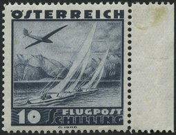 ÖSTERREICH 612 **, 1935, 10 S. Flugzeug über Landschaften, Pracht, Mi. 100.- - Altri & Non Classificati