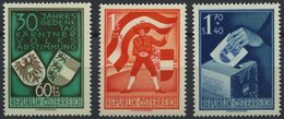 ÖSTERREICH 952-54 **, 1950, Volksabstimmung, Prachtsatz, Mi. 150.- - Used Stamps