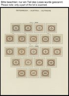 PORTOMARKEN *,** , Ungebrauchter Sammlungsteil Portomarken Von 1894-1986, Fast Nur Prachterhaltung - Strafport
