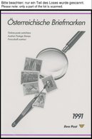 LOTS J 12-15 **, 1991-94, 4 Verschiedene Jahreszusammenstellungen, Postfrisch, Pracht - Sammlungen